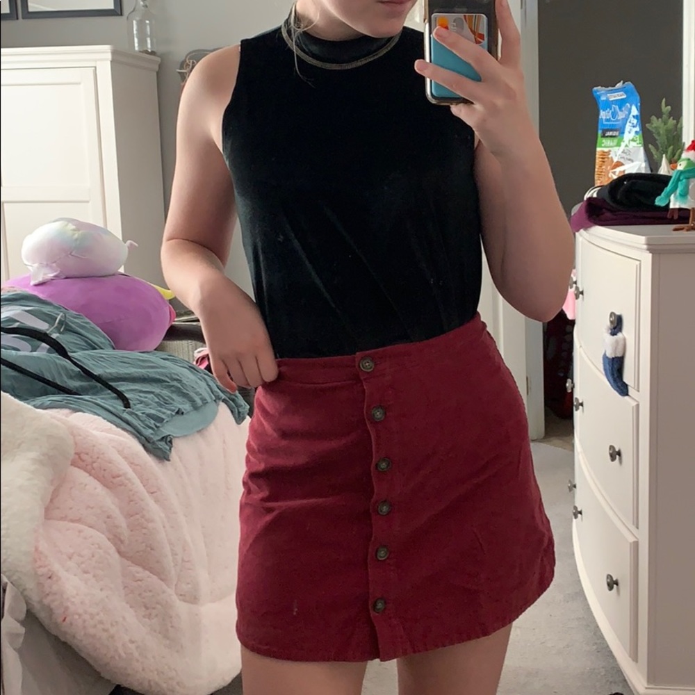 Black velvet fancy mock neck tank top